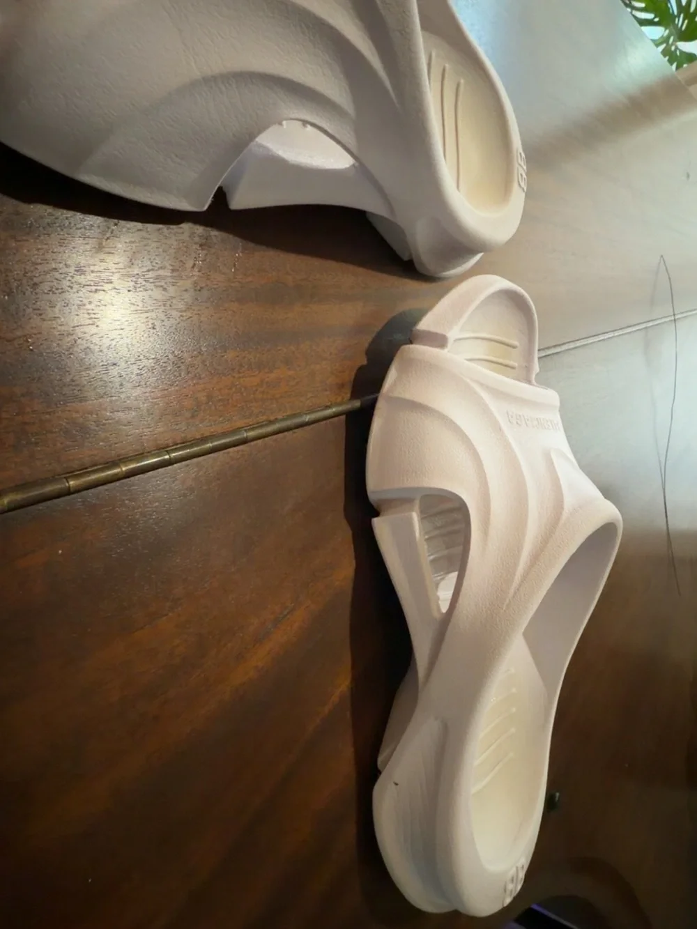 Balenciaga White Men’s Slide Sandals